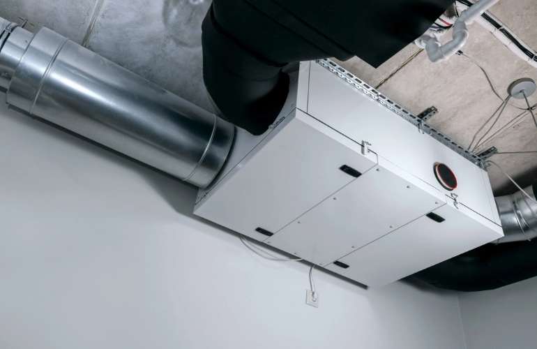 rekuperacja przy suficie