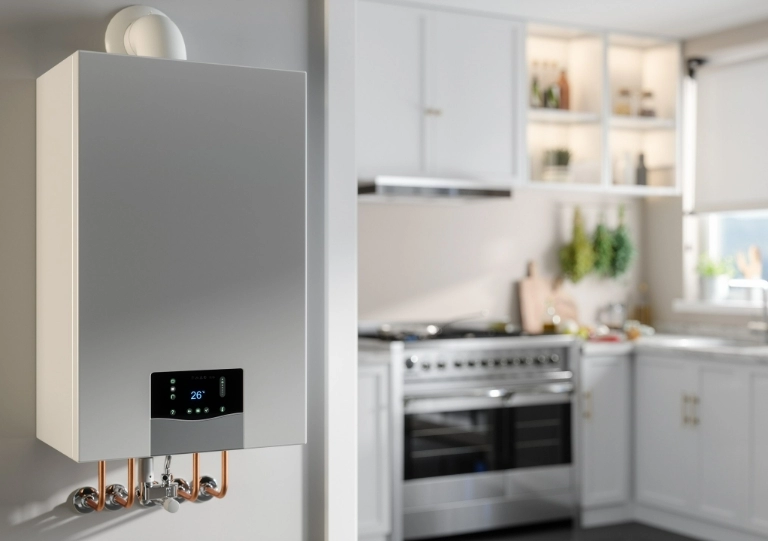 urządzenie na ścianie w kuchni